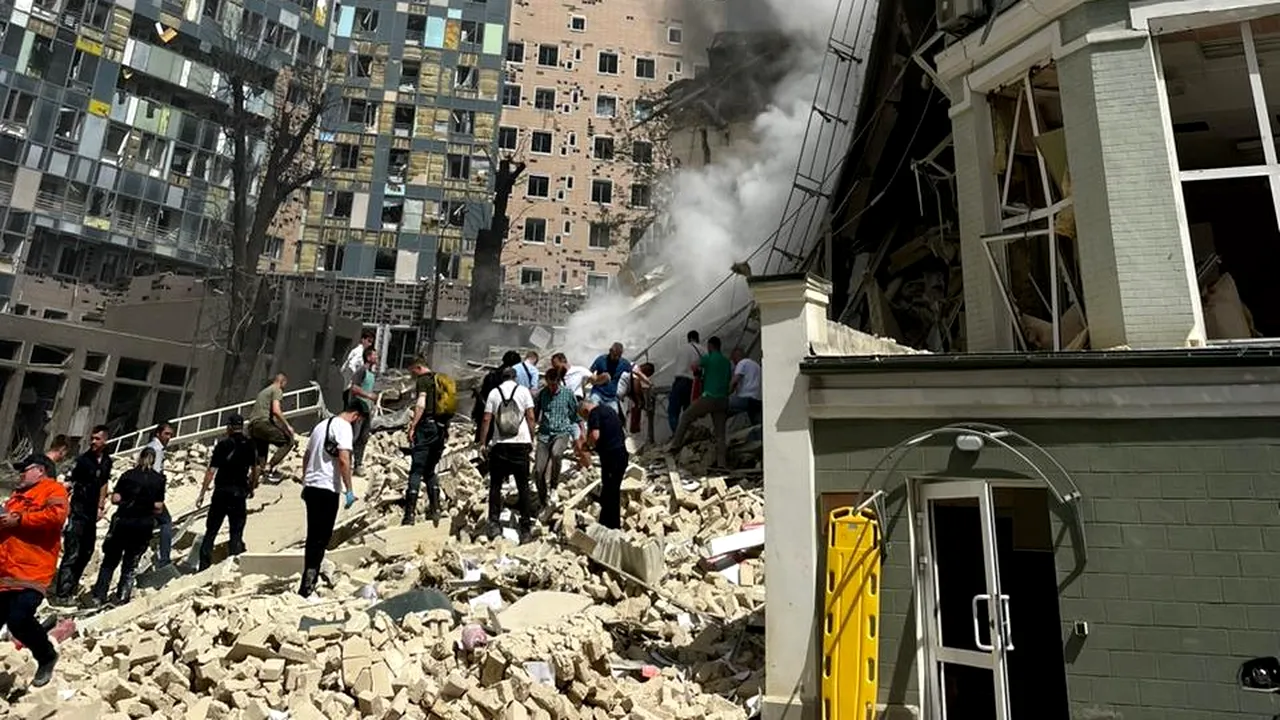 Maia Sandu condamnă bombardarea de către Rusia a unui spital pentru copii la Kiev