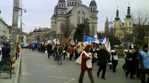 Sindicaliştii au protestat în ţară faţă de Codul Muncii