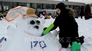Strat de zăpadă de 50 de centimetri, format la Moscova în urma ninsorilor din ultimele zile