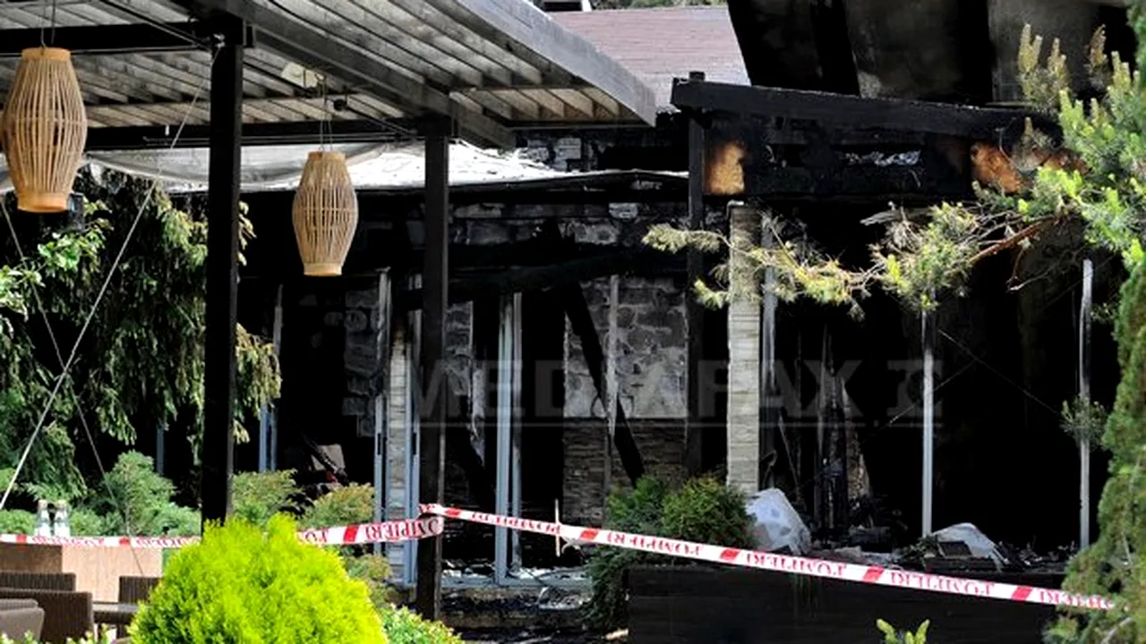 Un restaurant din Parcul Herăstrău a ars într-un incendiu