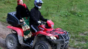 Carmen Tănase, într-o cursă nebună cu un ATV