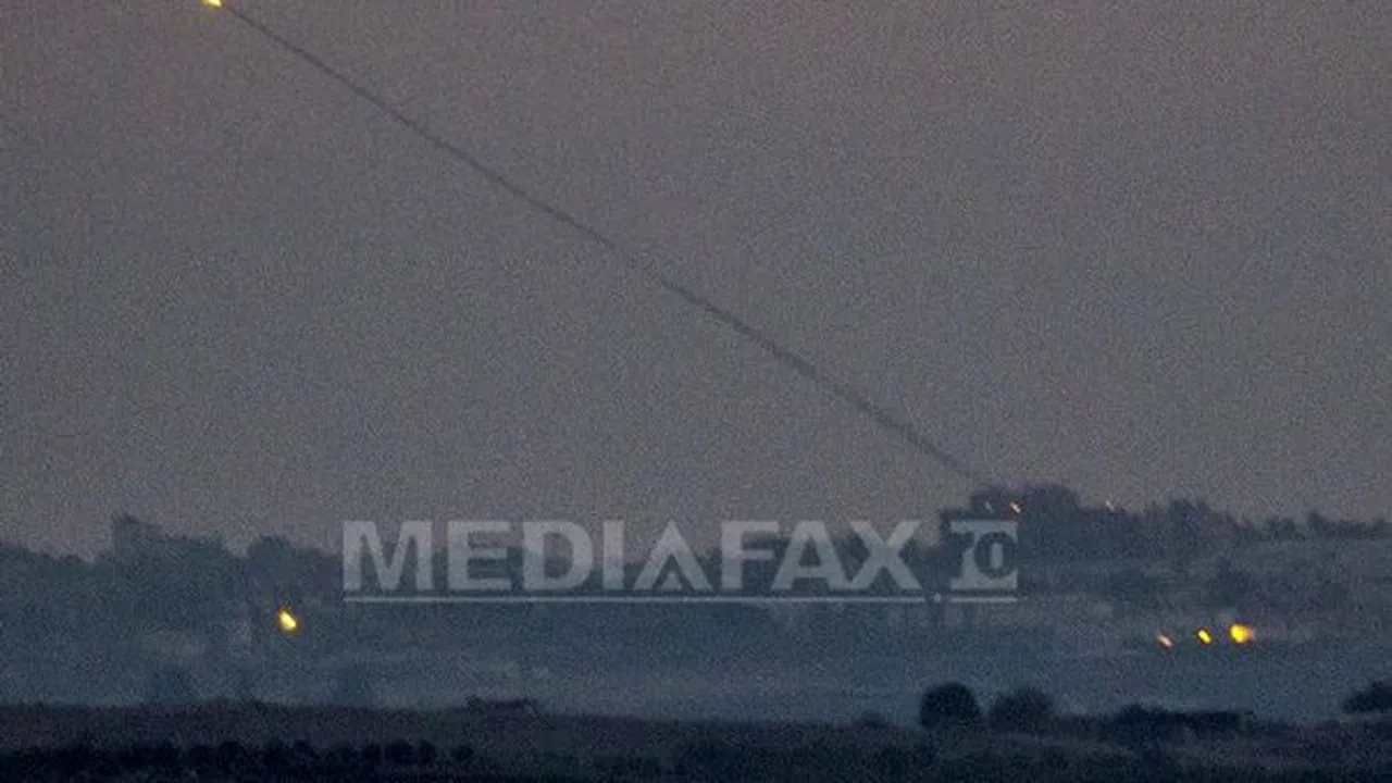 CONFLICTUL din Fâşia Gaza: Israelul a efectuat 210 raiduri aeriene în 24 de ore. 194 de rachete, lansate din Fâşia Gaza către sudul Israelului - VIDEO