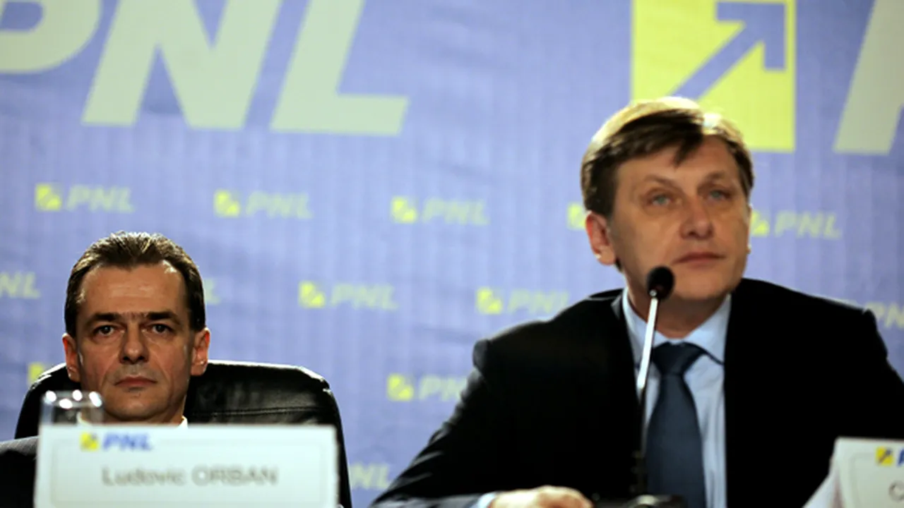Crin Antonescu şi Ludovic Orban, singurii liberali înscrişi în cursa pentru şefia PNL