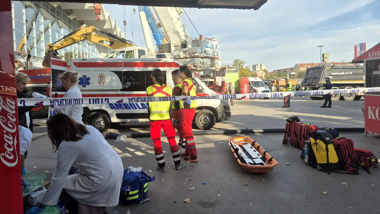 Zi de doliu naţional în Serbia după ce 14 oameni au murit în Novi Sad. 20 de oameni vor fi audiaţi