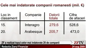 Topul companiilor cu cele mai mari datorii