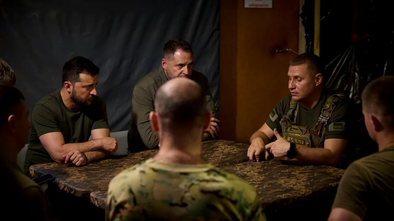 Zelenski a vizitat trupele de pe front / Un consilier respinge criticile privind contraofensiva