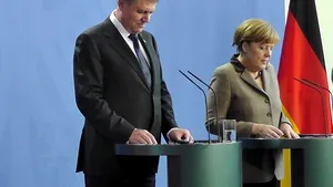 Iohannis: Mi-am exprimat admiraţia faţă de eforturile Germaniei şi ale lui Merkel privind Ucraina