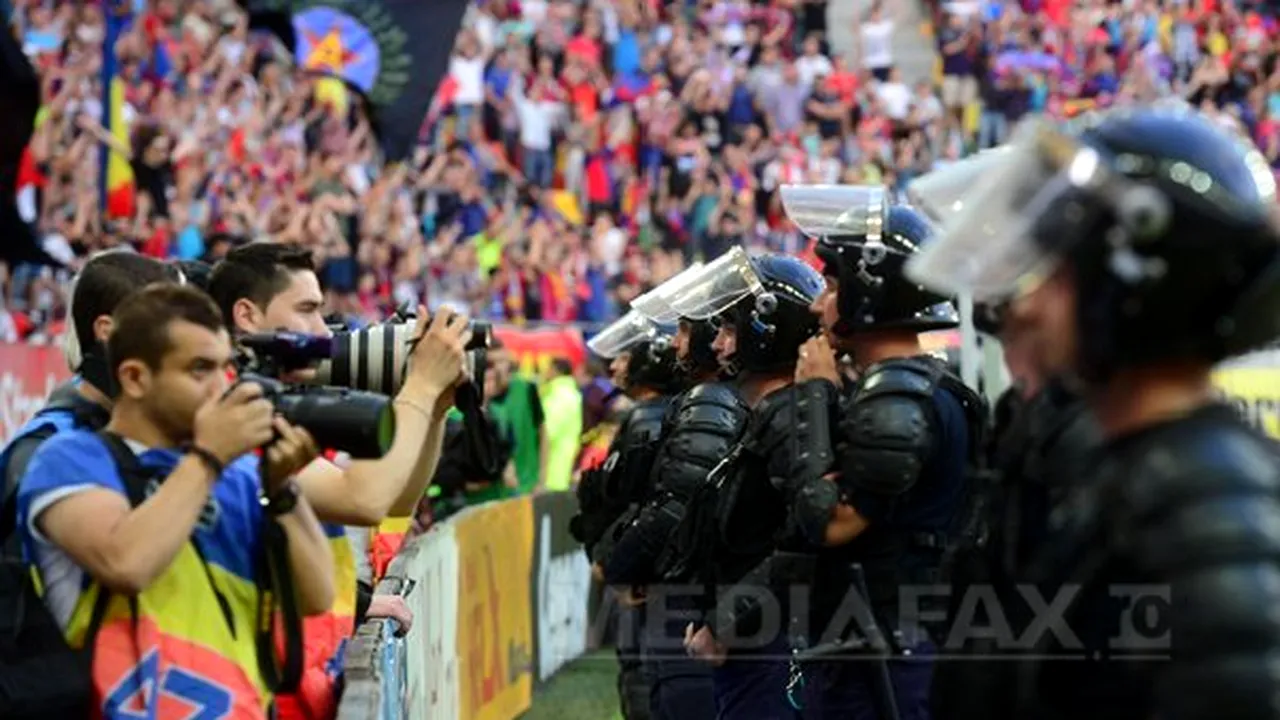 Peste 500 de jandarmi şi 200 de poliţişti asigură ordinea cu ocazia meciului Steaua-Oţelul