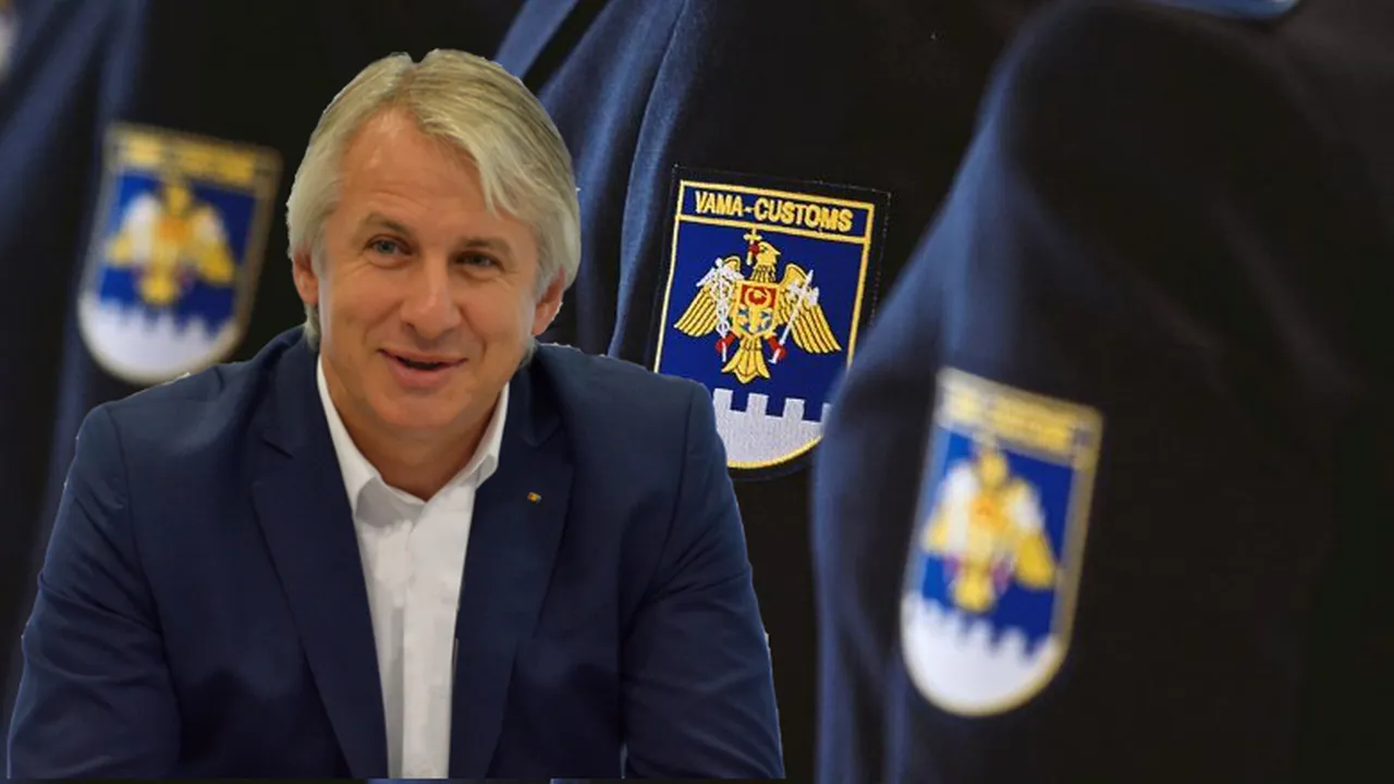 Finanţele i-au urat Vămii române „La mulţi ani” cu simbolurile Vămii din Republica Moldova