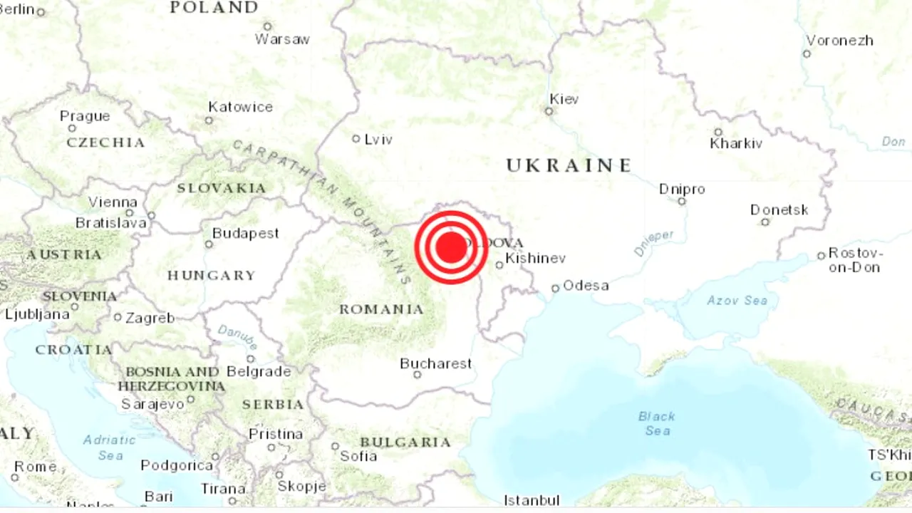 Cutremur de suprafață  în România, luni dimineața, într-o zonă mai puțin obișnuită