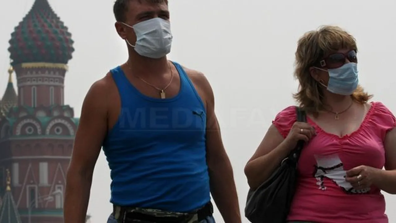 Moscova înecată în fum: Peste 52.000 de ha de pădure şi vegetaţie din Rusia, afectate de incendii