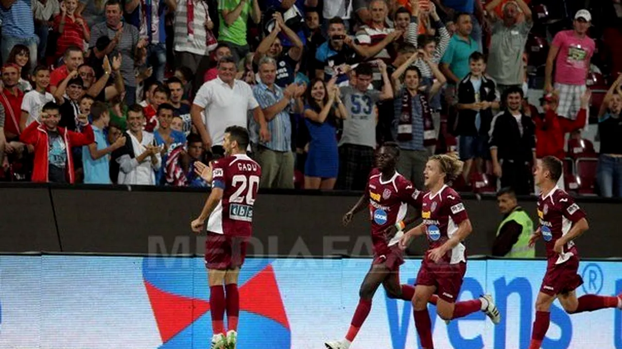CFR Cluj a învins FC Vaslui, scor 3-0, în derbiul etapei a III-a a Ligii I