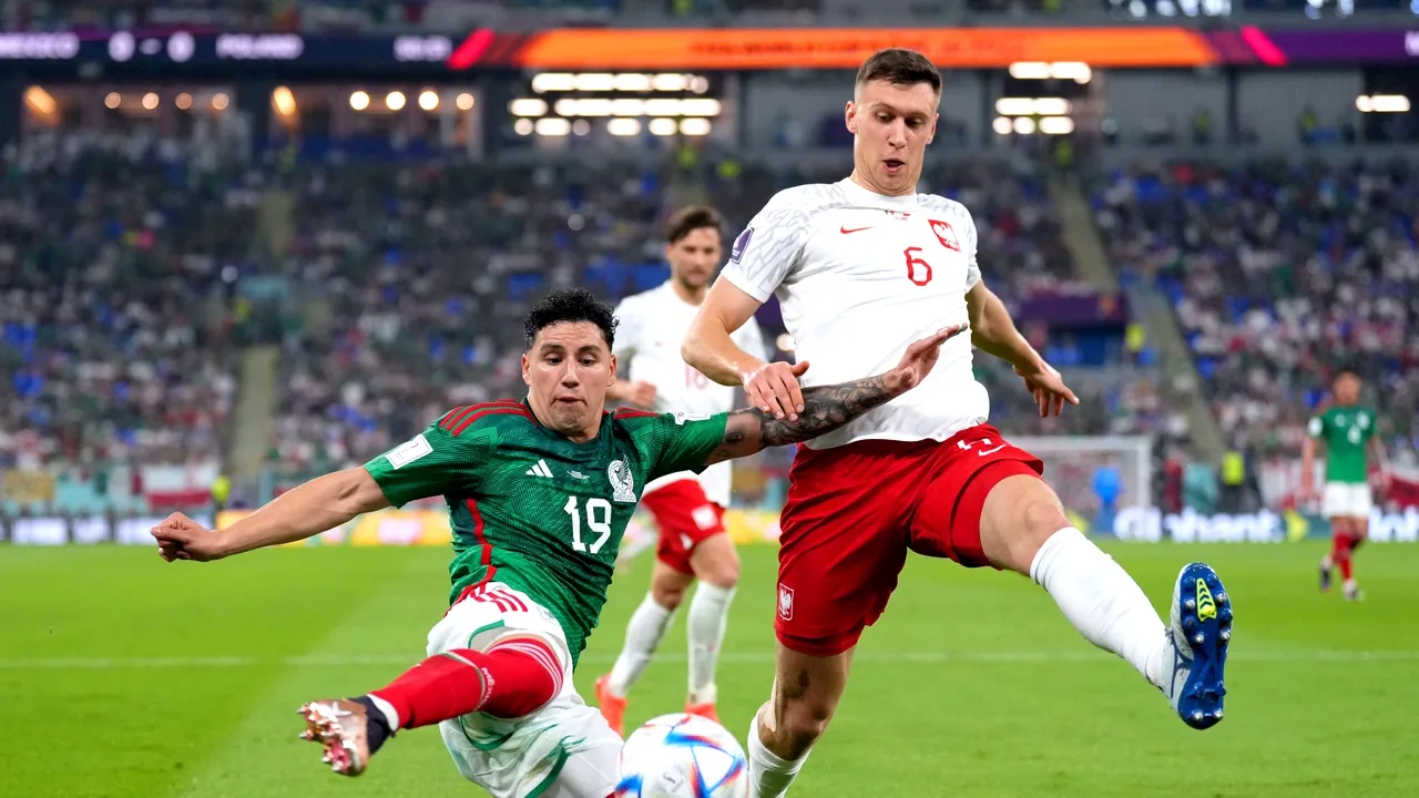 Mexic şi Polonia - a doua remiză albă la Cupa Mondială de fotbal. Lewandowski a ratat un penalty