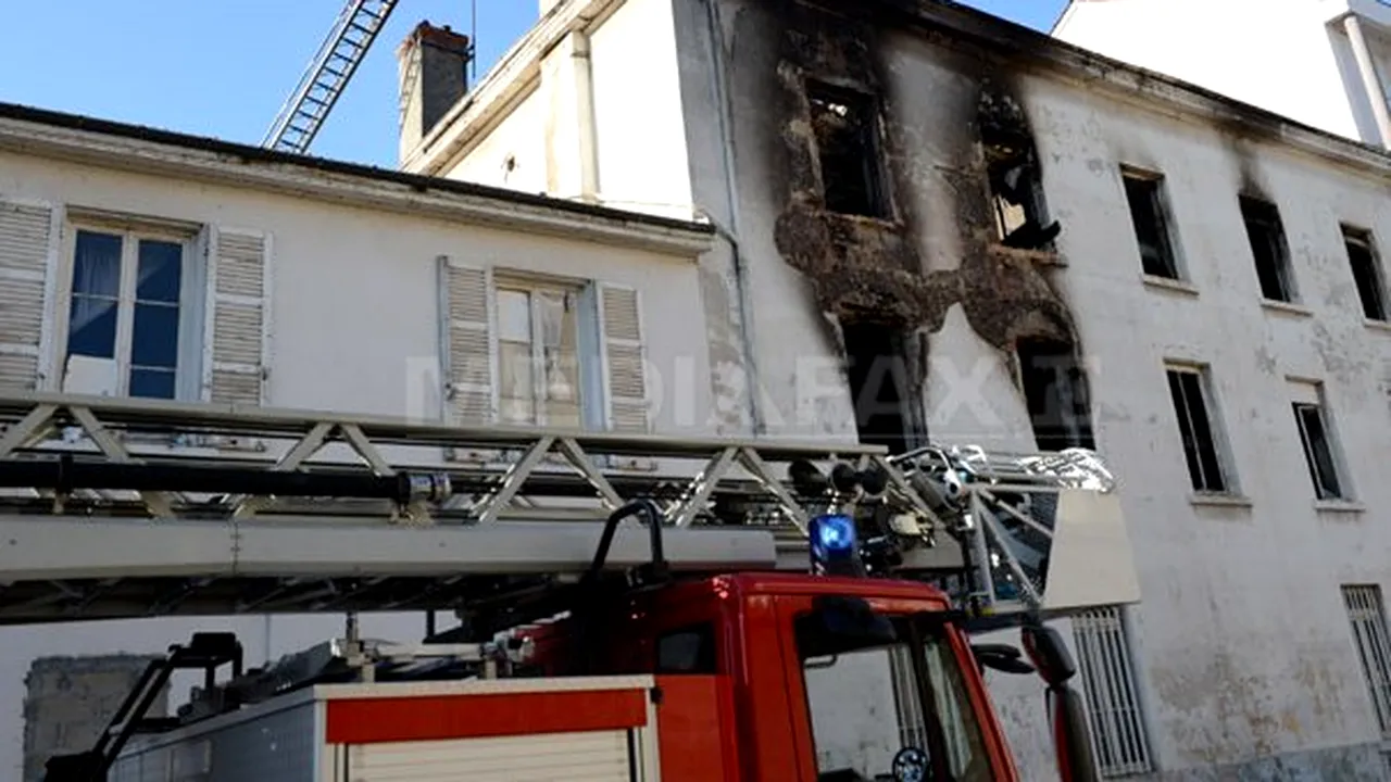 Incendiu în Franţa, într-o clădire ocupată de romi: Cel puţin trei persoane au murit, inclusiv un copil