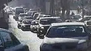 Circulaţie îngreunată pe DN 1, în zona Sinaia-Buşteni
