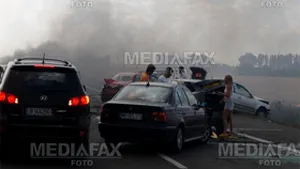 Circulaţia pe Autostrada Soarelui a fost reluată cu restricţii