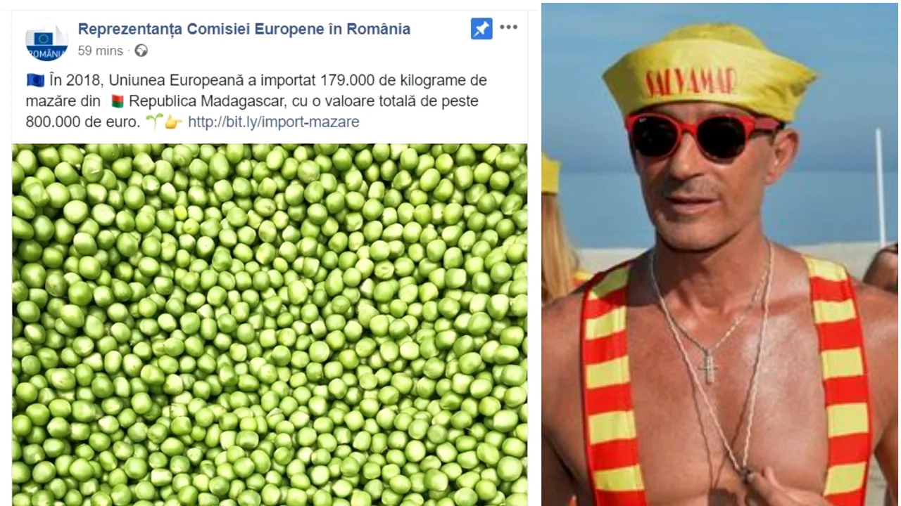 Mesaj „subliminal”: Reprezentanţa Comisiei Europene anunţă câtă mazăre a importat România din Madagascar, în ziua aducerii fostului edil