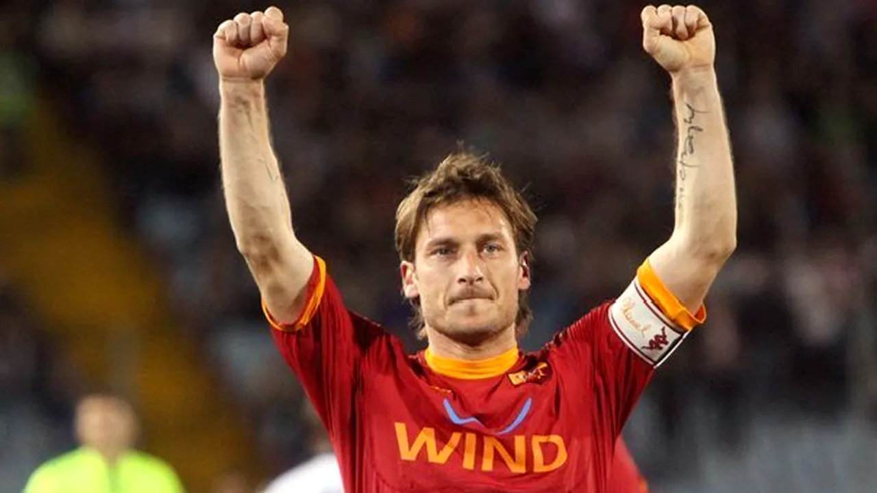 Totti a intrat în istoria fotbalului italian: Are cele mai multe reuşite în Serie A, pentru aceeaşi formaţie