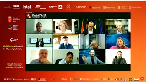Caravana Smart City, Videoconferinţă, Virtual Experience Mobilitatea urbană în Sibiu