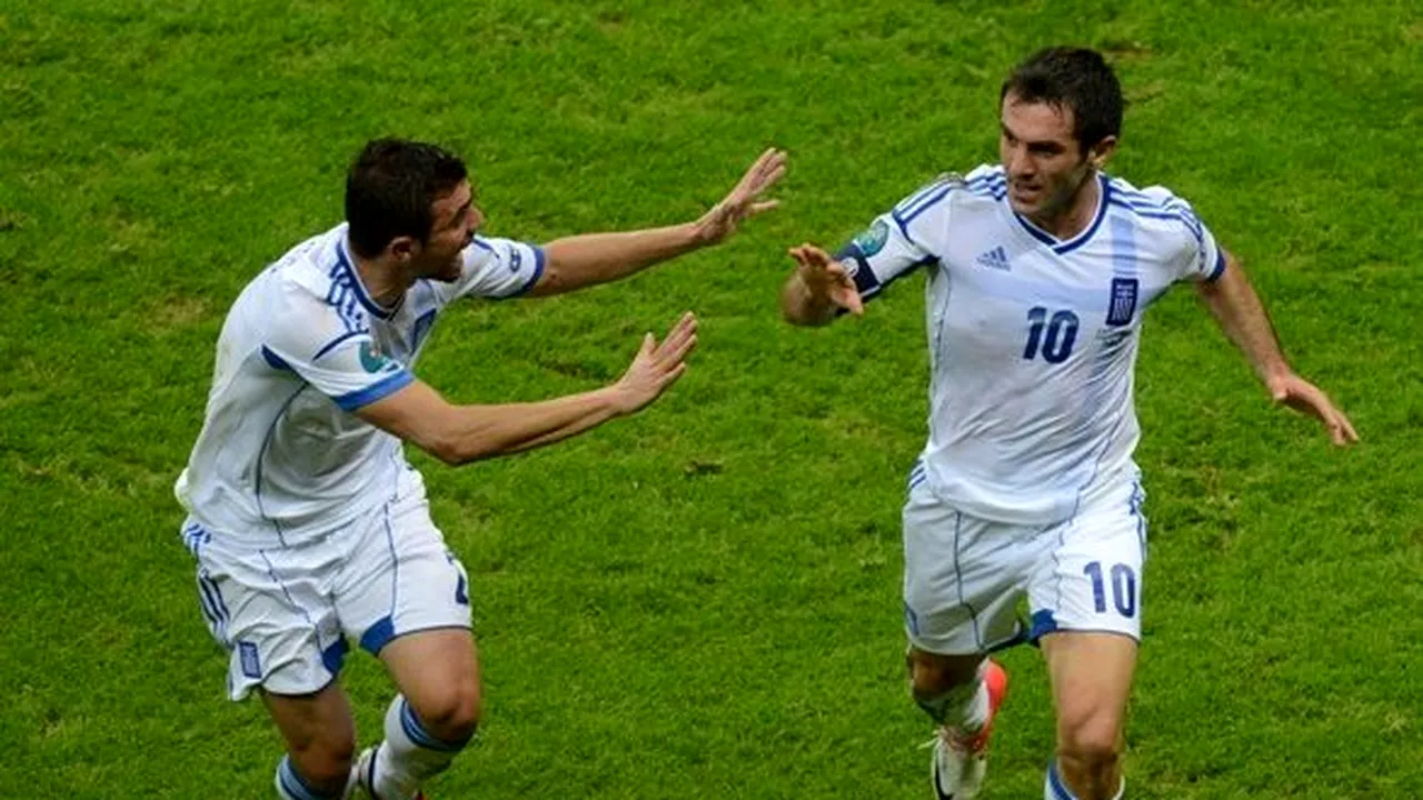 EURO-2012: GRECIA a învins RUSIA, scor 1-0, şi s-a calificat în SFERTURI
