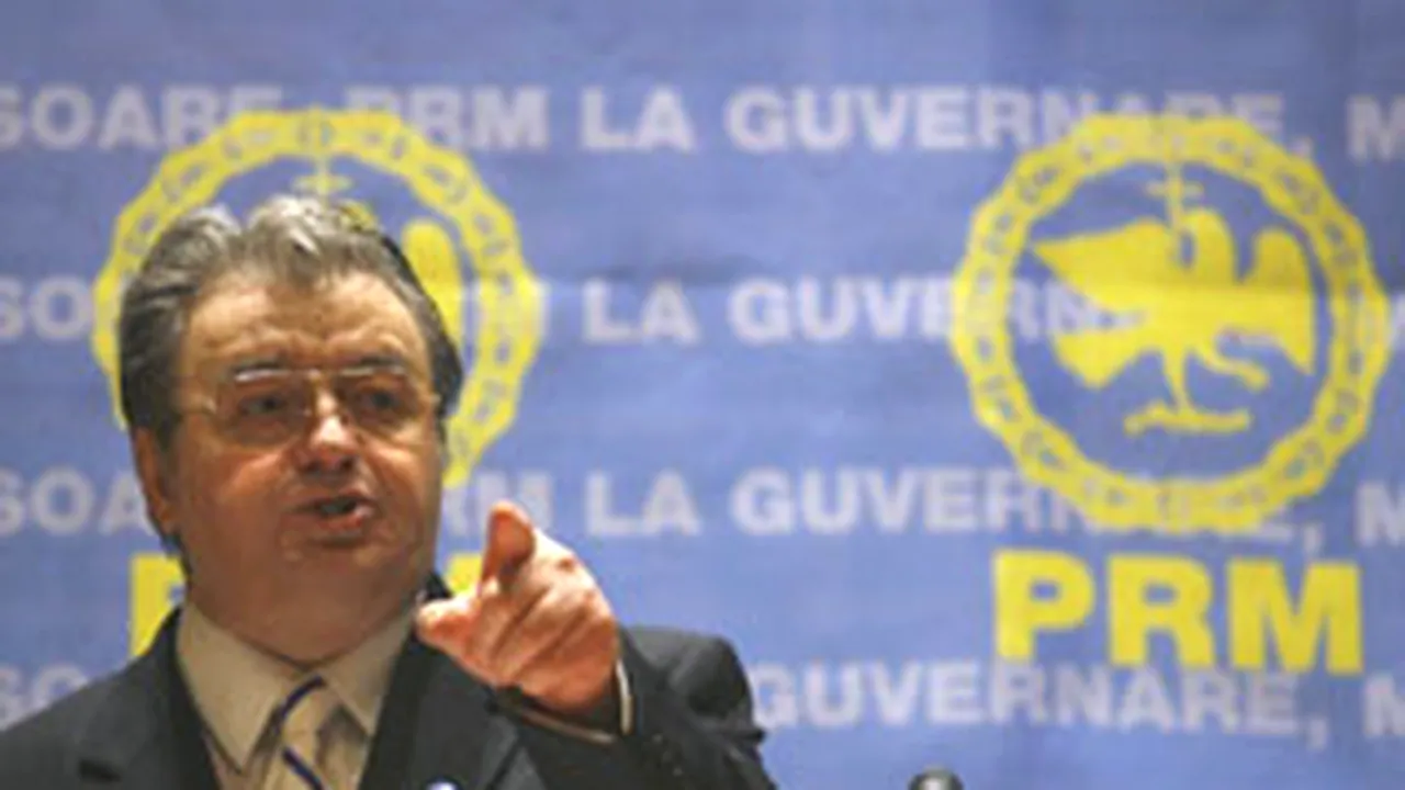 CV Tudor după plecarea Olguţei Vasilescu: Când sunt dezertări din PRM, mă bucur că scap de lichele
