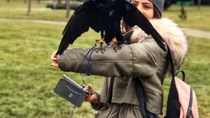 Cioara Cronco, animalul de companie al unui cuplu din Gorj: Are dormitorul ei şi o lesă specială - FOTO şi VIDEO