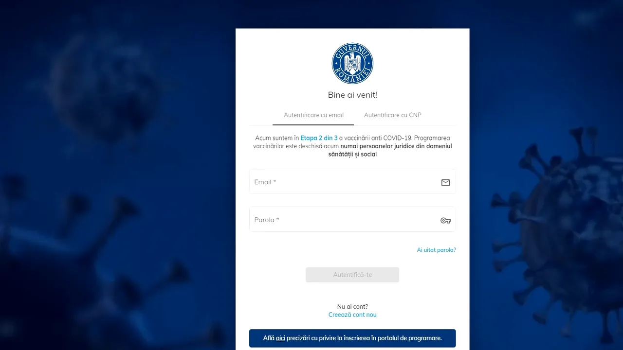 Precizările STS despre problemele semnalate la platforma pentru programare la vaccinare: 