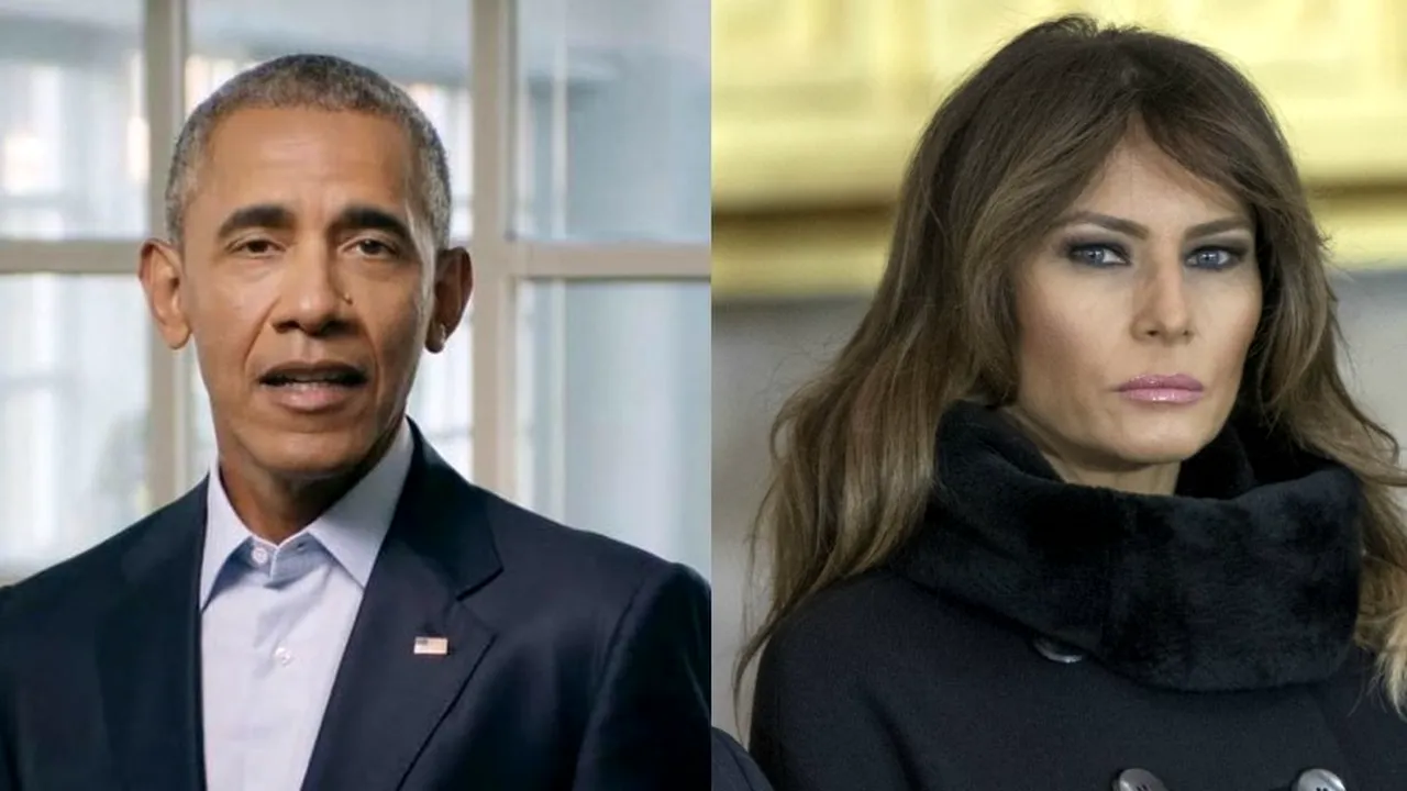 Imagini uimitoare de la funeraliile Barbarei Bush. Prima Doamnă a SUA, exagerat de zâmbitoare în preajma lui Barack Obama, ceea ce nu se întâmplă lângă soţul ei