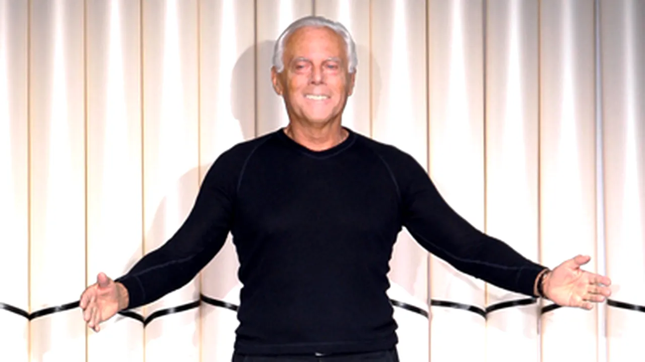 Giorgio Armani se reface după ce a fost bolnav de hepatită