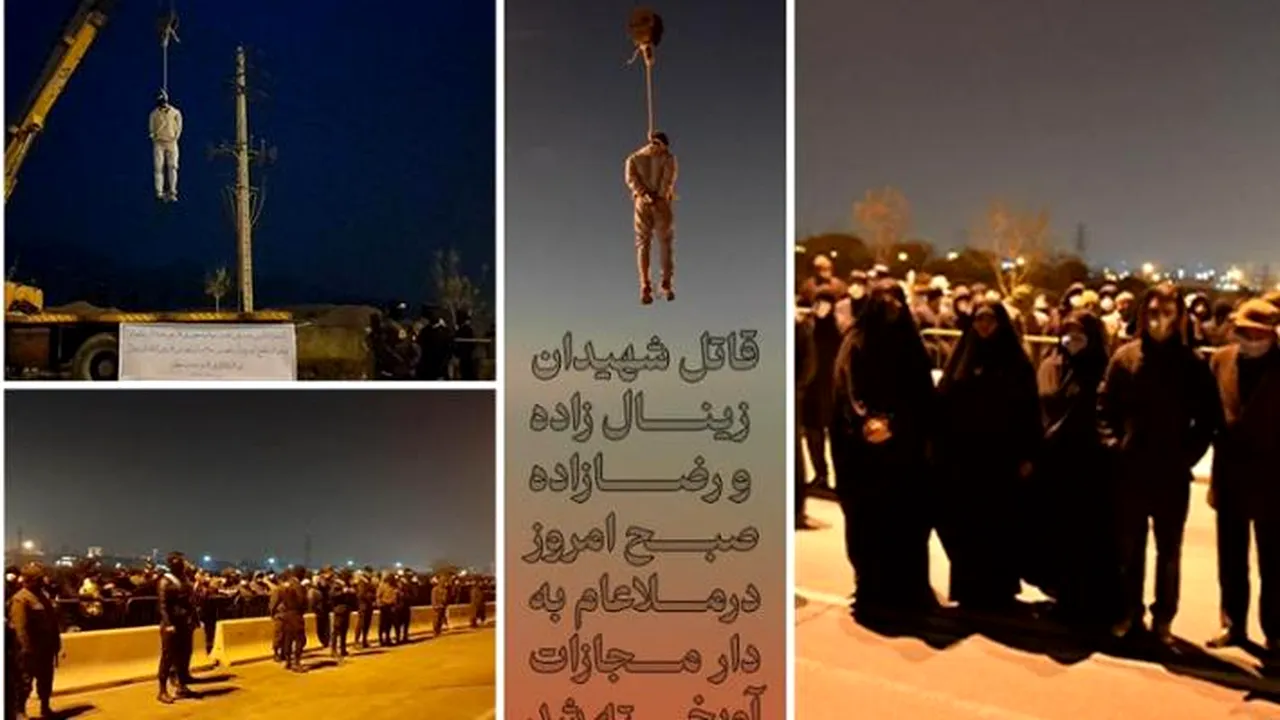 Autorităţile iraniene au publicat fotografii cu execuţia unui protestatar condamnat pentru „crime de război împotriva lui Dumnezeu”