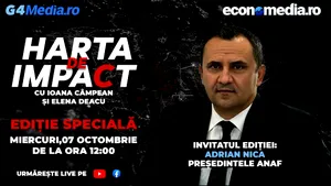 Ediție specială „Harta de impact” LIVE de la ora 12.00 / Invitatul ediției: președintele ANAF, Adrian Nicușor Nica