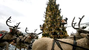 Trăsuri trase de reni, ponei, zâne şi spiriduşi îi aşteaptă pe bucureşteni în Parcul Unirii