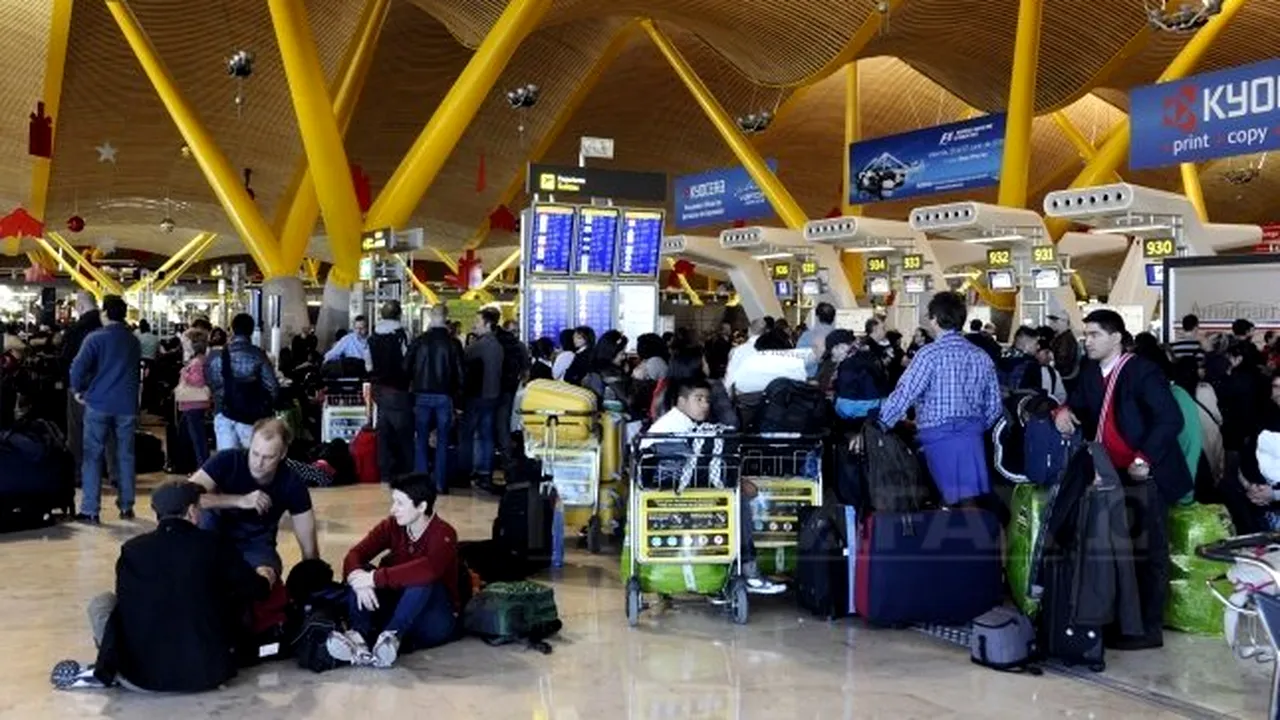 Mai multe companii aeriene mari îşi anulează zborurile cu plecare de pe aeroportul din Madrid