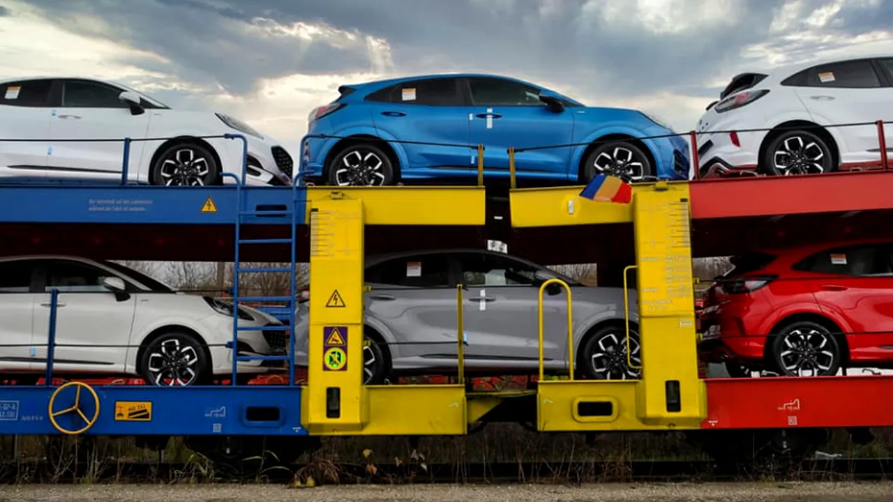 Primele maşini Ford Puma asamblate la Craiova pleacă spre Europa, de Ziua Naţională. Anunţul companiei. FOTO
