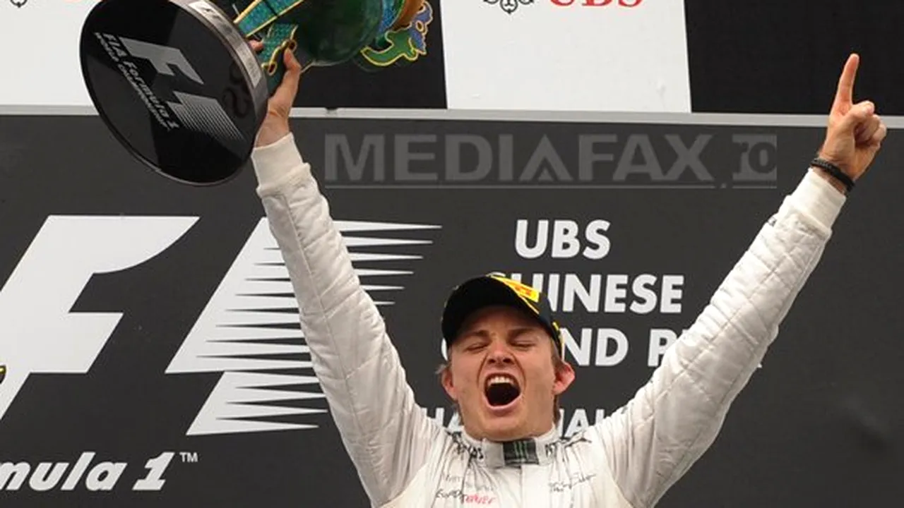 Nico Rosberg aduce primul succes pentru Mercedes din 1955