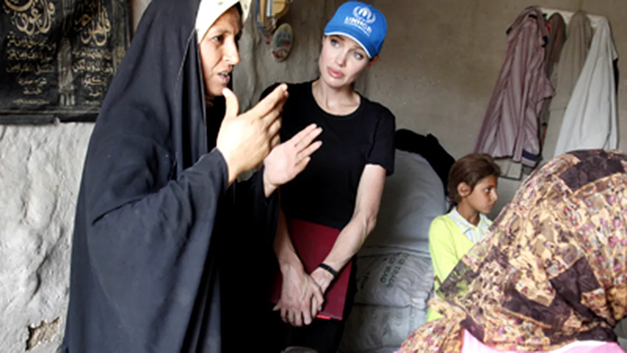 Angelina Jolie a cerut ONU să ajute refugiaţii irakieni - VIDEO