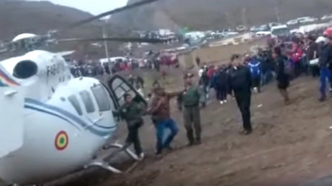 Elicopterul care îl transporta pe preşedintele Boliviei, nevoit să aterizeze de urgenţă. Un fost ministru a catalogat incidentul drept un 