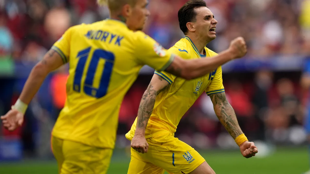 EURO 2024: Luptă strânsă pentru calificare în Grupa E. Ucraina obţine cele trei puncte după ce Slovacia a condus