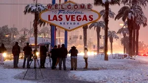 Premieră în ultimii 30 de ani: Strat de zăpadă de zece centimetri în Las Vegas