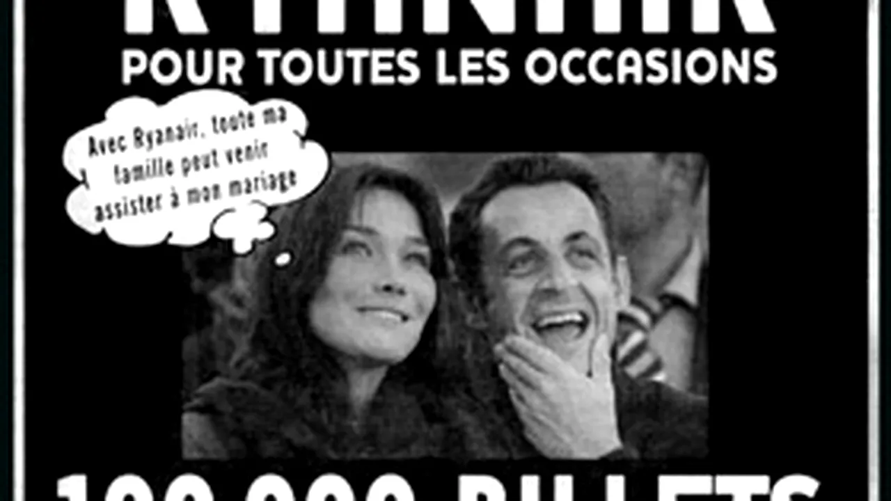 Carla Bruni a donat suma primită ca despăgubiri de la compania Ryanair