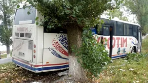 ACCIDENT în Timiş: Două persoane rănite, după ce un autocar cu 54 de pasageri şi trei maşini s-au ciocnit - GALERIE FOTO 