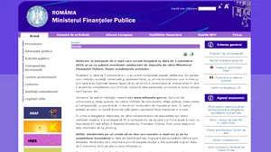 Atac informatic prin e-mail privind aşa-zise rambursări de impozite la Ministerul de Finanţe