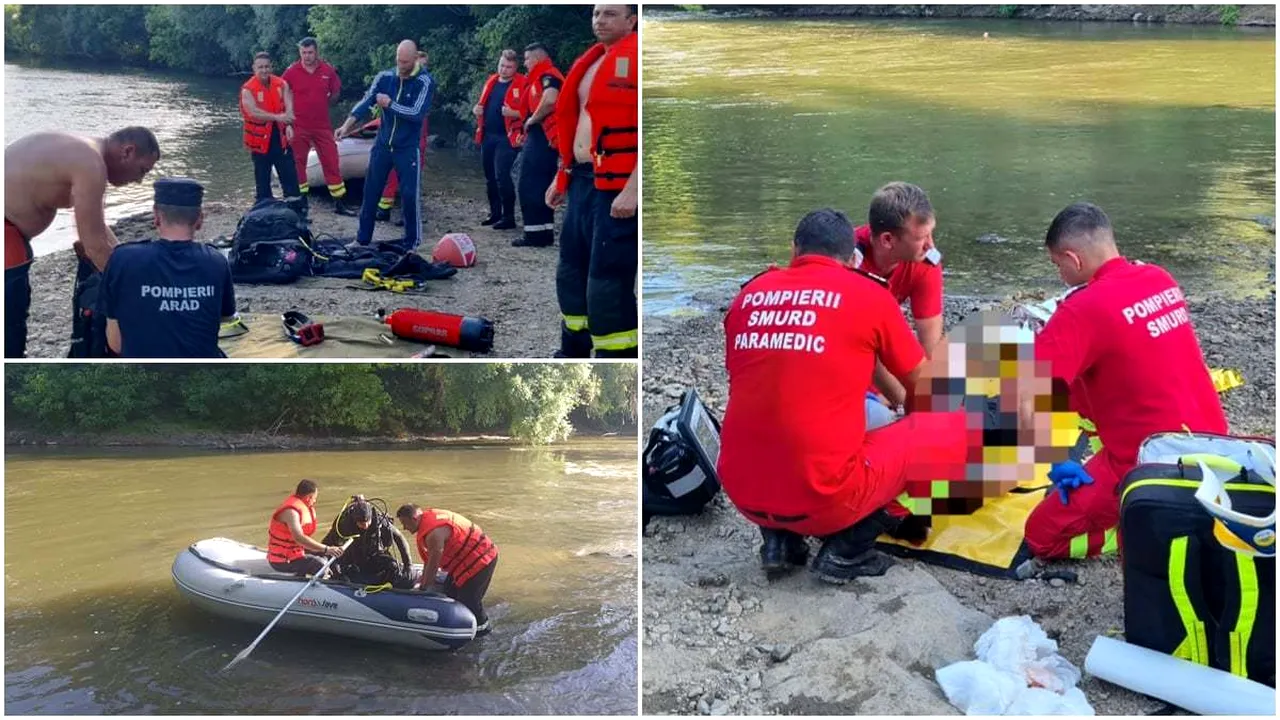Tânărul care a sărit de pe trambulină improvizată în Crişul Alb a fost găsit decedat