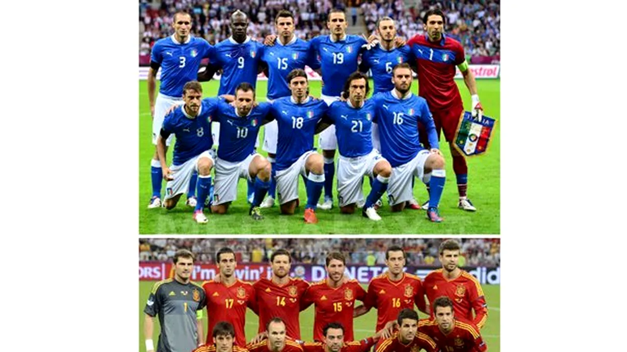 Euro-2012: Parcursul Spaniei şi al Italiei până la finală