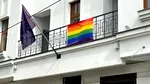 Drapelul LGBT a fost arborat pe clădirea Delegației UE în Republica Moldova, pentru a marca Ziua internațională împotriva Homofobiei