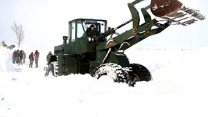 În Brăila, 18 sate sunt încă izolate din cauza ninsorilor