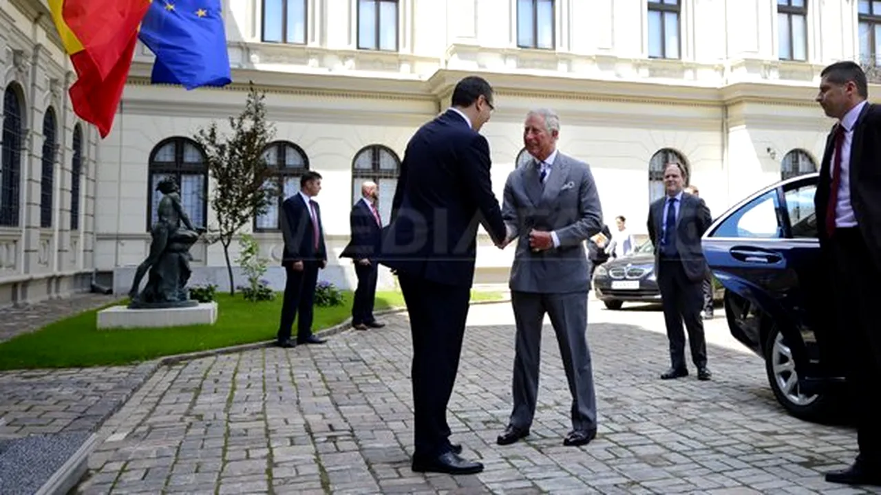 Ponta s-a întâlnit cu Prinţul Charles la Muzeul Colecţiilor de Artă: 