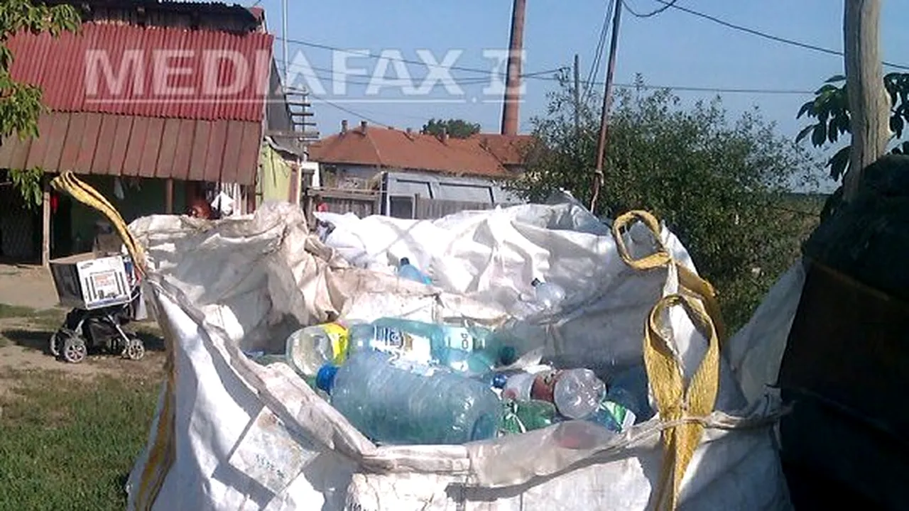 REPORTAJ: Pet-urile, sursa de existenţă a câtorva familii din Arad care concurează firma de salubritate - FOTO