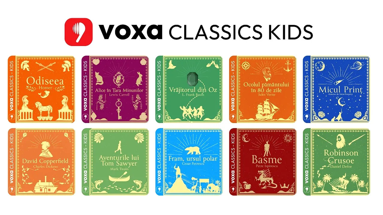 Voxa prezintă cea mai amplă şi variată colecţie de poveşti pentru copii în format audio
