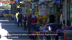 GALERIE FOTO. Italia revine la viaţă după două luni de carantină. Milioane de oameni s-au întors la muncă